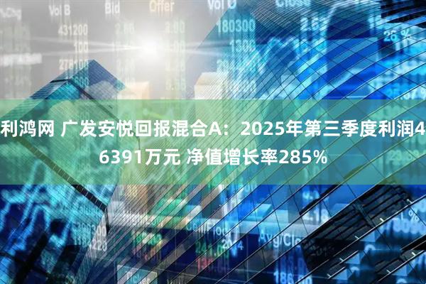 利鸿网 广发安悦回报混合A：2025年第三季度利润46391万元 净值增长率285%